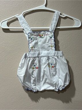 White Embroidered Bubble